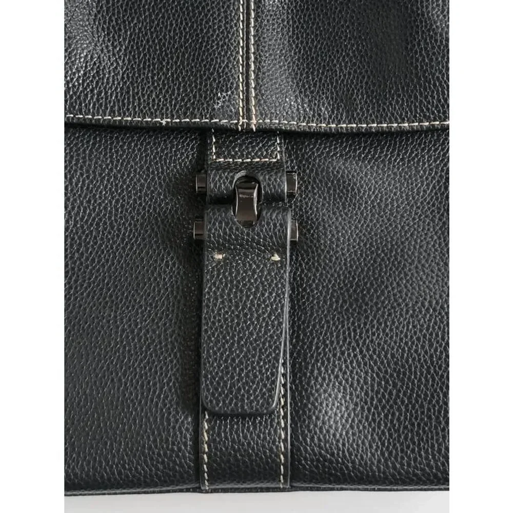 Men's Genuine Leather Messenger Shoulder Tablet Bag